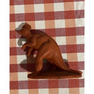 Vintage 1960's Sinclair Oil Dinosaur Corythosaurus Dinoland - DARK ORANGE